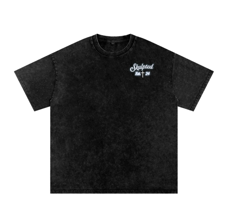 SKULPTED "original" Premium Acid Wash Oversized T-Shirt
