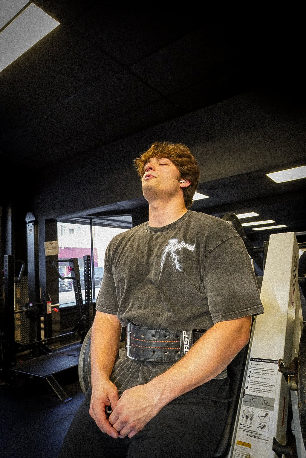 SKULPTED “Pillars of Strength” Acid Wash Oversize T-Shirt