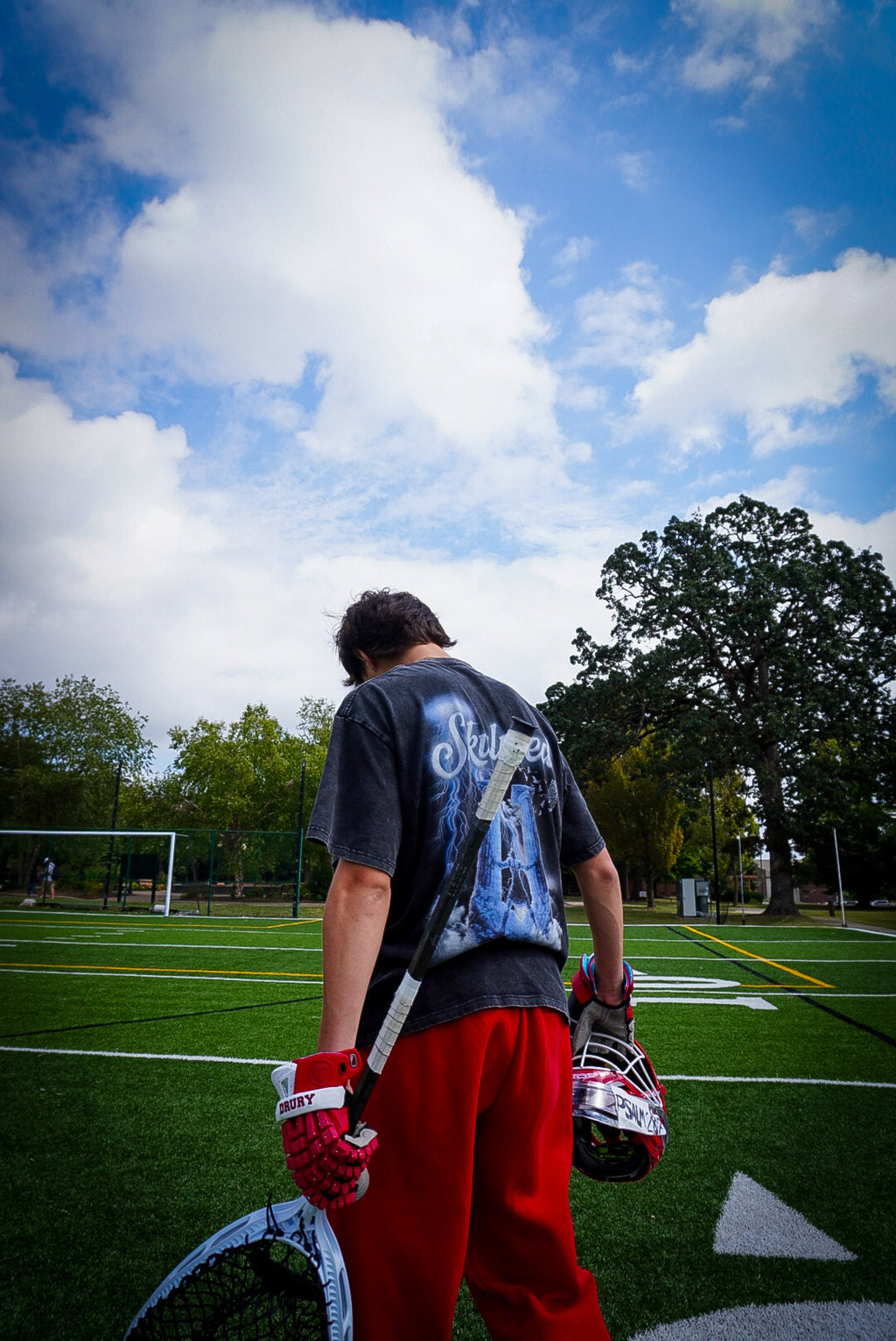 SKULPTED “Pillars of Strength” Acid Wash Oversize T-Shirt