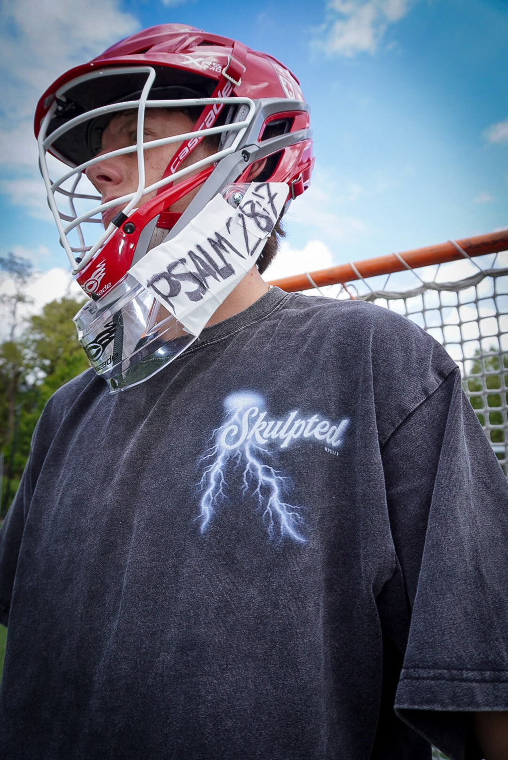 SKULPTED “Pillars of Strength” Acid Wash Oversize T-Shirt