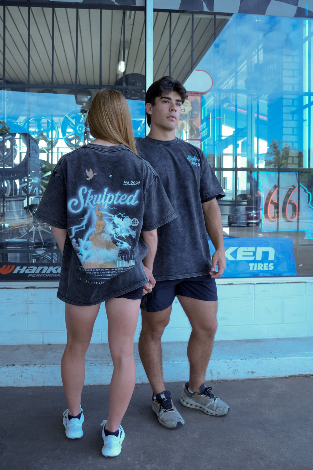 SKULPTED "original" Premium Acid Wash Oversized T-Shirt