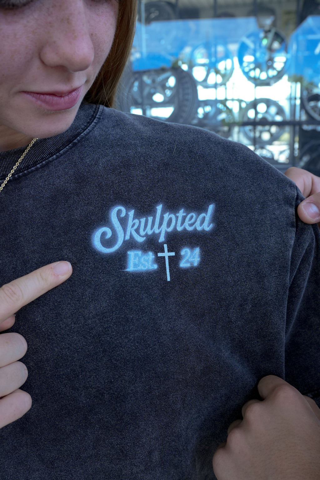 SKULPTED "original" Premium Acid Wash Oversized T-Shirt